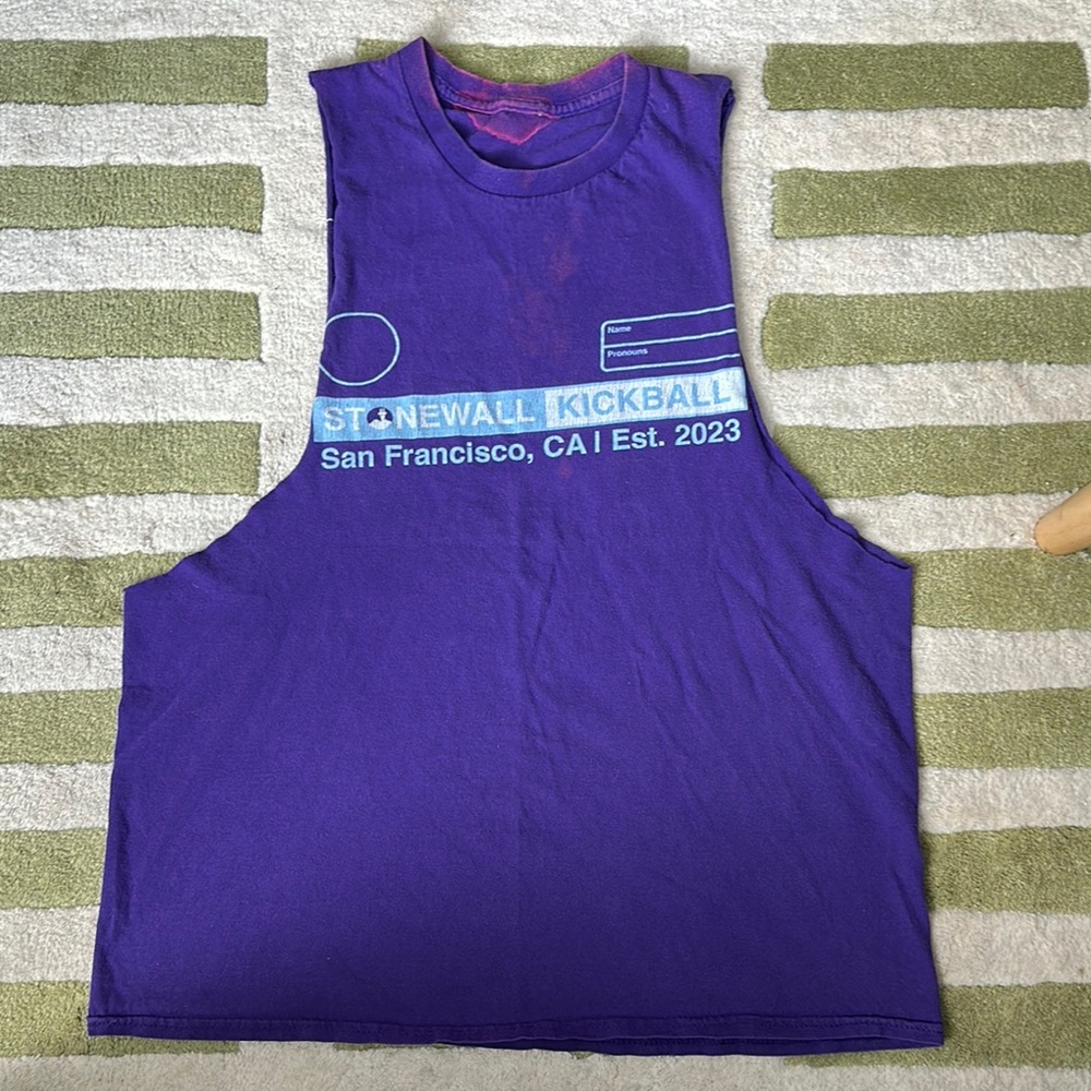 Champion Gay Stonewall Kickball Tank Cut Off Shirt
